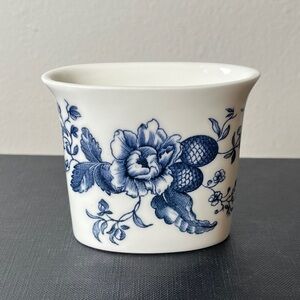 Royal Worcester Blue Sprays‎ Vintage Bone China Floral Toothpick Holder England